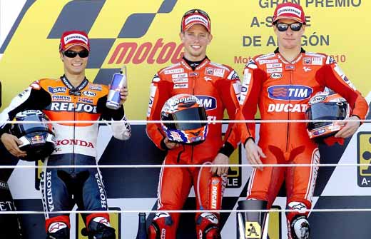 Primeira vitória de Casey Stoner em 2010