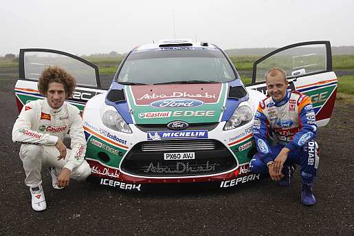 Marco Simoncelli testou Ford Fiesta WRC de Hirvonen