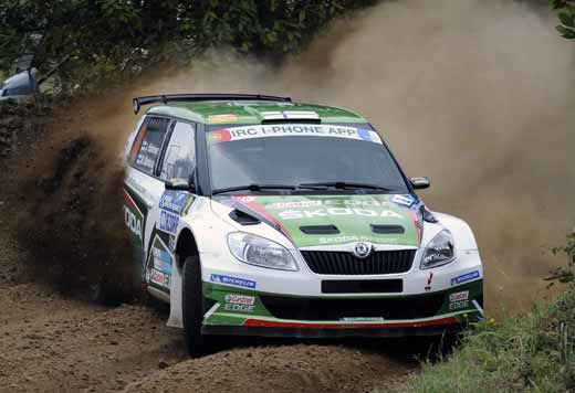 Skoda com quatro carros no Rali de Chipre