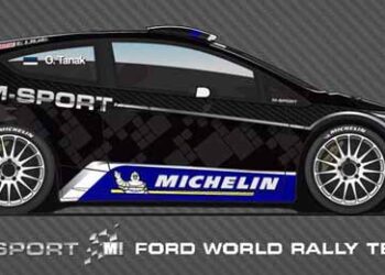 Decoração dos Fiesta WRC da M-Sport World Rally Team