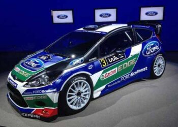 Nova decoração dos Fiesta WRC da Ford World Rally Team
