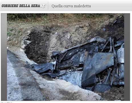 Imagens do rescaldo do acidente em Itália