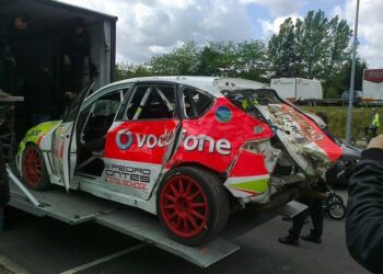 Acidente de José Pedro Fontes destruiu Subaru
