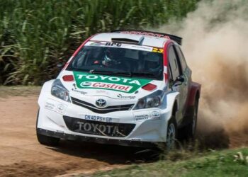 Toyota contente com teste do Yaris WRC