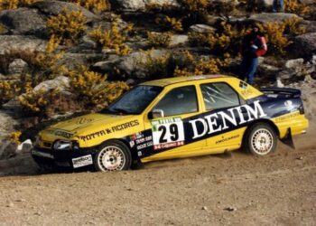 Joaquim Santos de Ford Sierra Cosworth em Fafe
