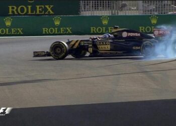 Detalhe do primeiro treino livre do GP de Abu Dhabi de F1