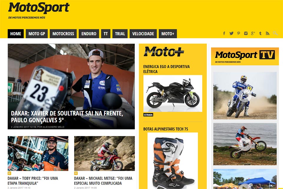 Dakar: Tudo sobre o dia das motos no MotoSport…