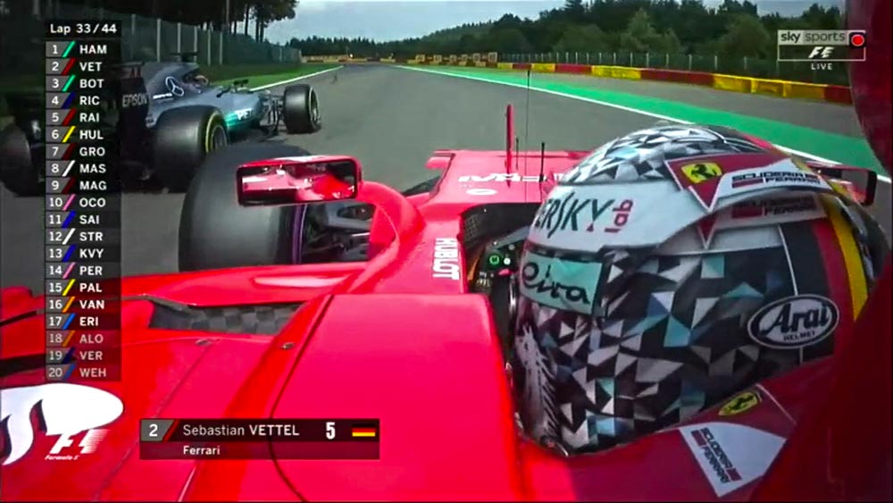 GP Bélgica F1: Sete pontos entre Vettel e Hamilton