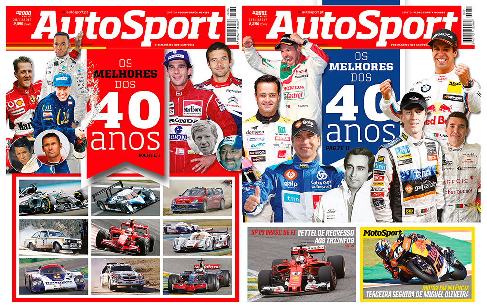 ‘Top 10’ de pilotos, equipas e marcas dos últimos 40 anos