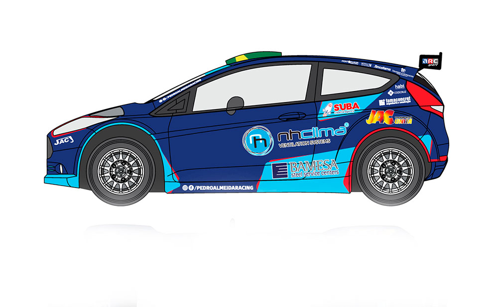 Pedro Almeida de Ford Fiesta R5 no Azores Airlines Rallye