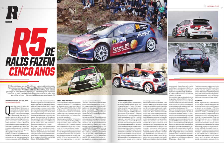 AutoSport nas bancas: R5 fazem cinco anos…
