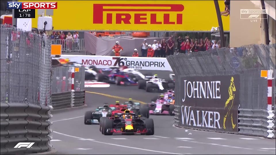 GP Mónaco F1: Três trocas de posição em quatro voltas…