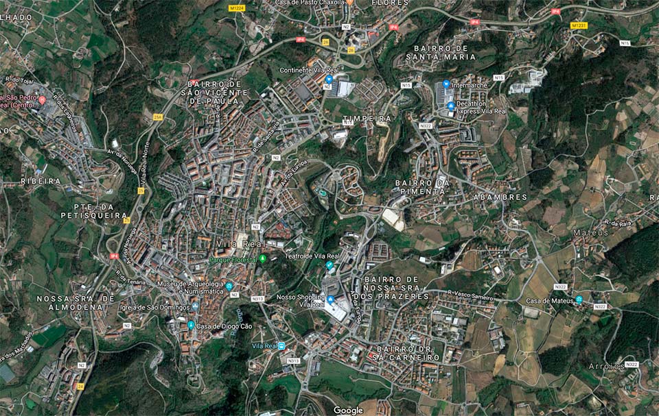 Vila Real: Como chegar…