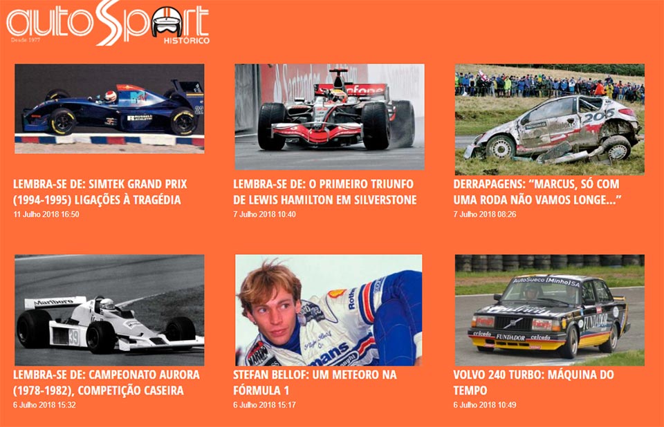 Já viu o que temos para si no AutoSport Histórico?