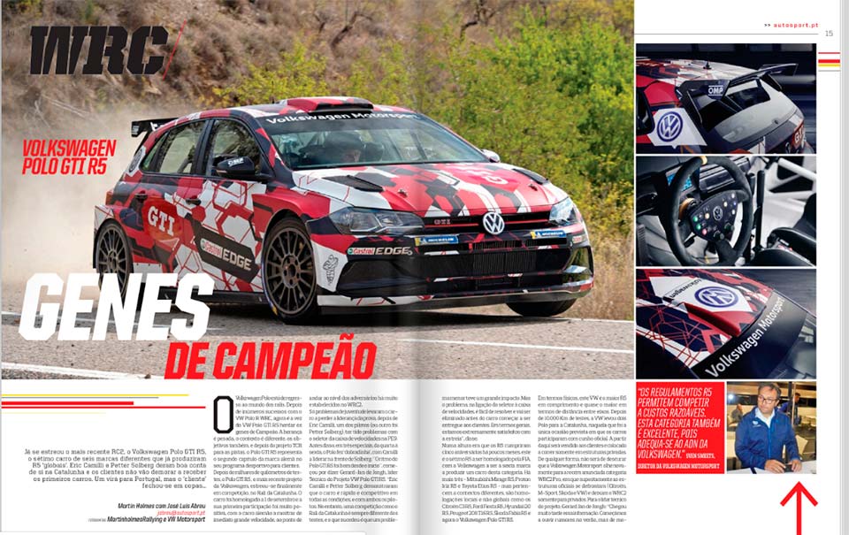 Esta semana no AutoSport: VW Polo GTI R5, Genes de Campeão
