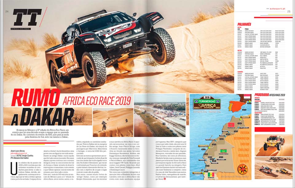 AutoSport nas bancas: Africa Race é que vai mesmo a Dakar