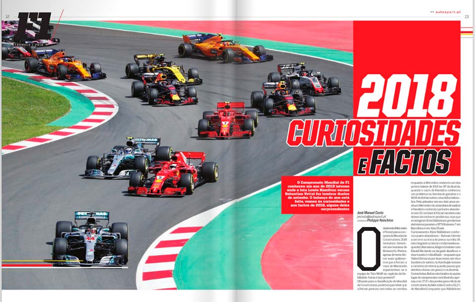 AutoSport nas bancas: Curiosidades e factos de 2018 na F1