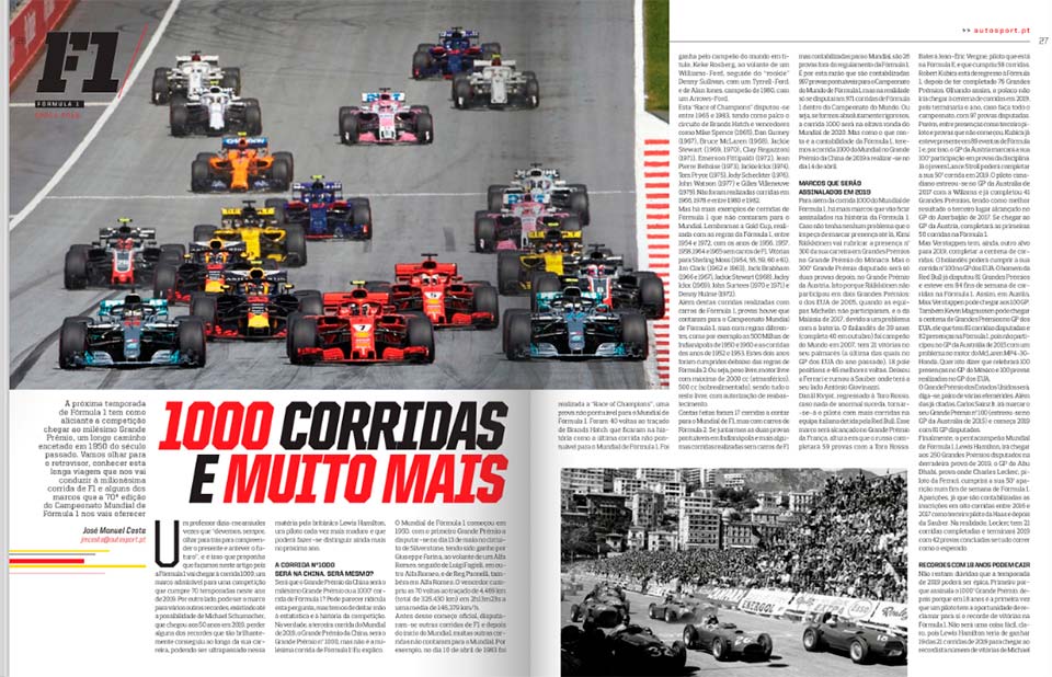 AutoSport nas bancas: 1000 corridas e muito mais