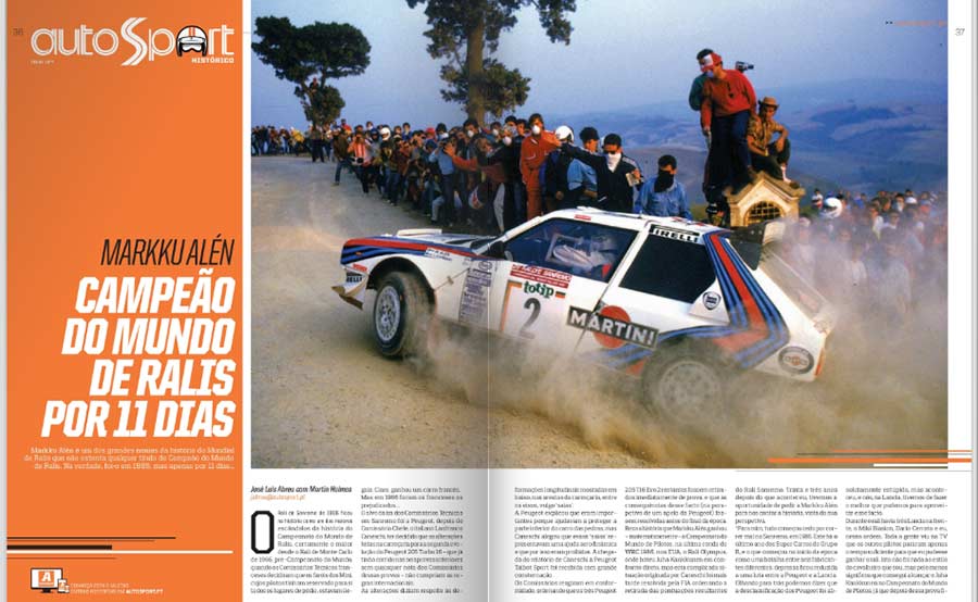 AutoSport nas bancas: Markku Alén recorda 1986: 11 dias Campeão