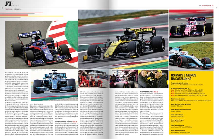 AutoSport nas bancas: O detalhe dos testes de Fórmula 1