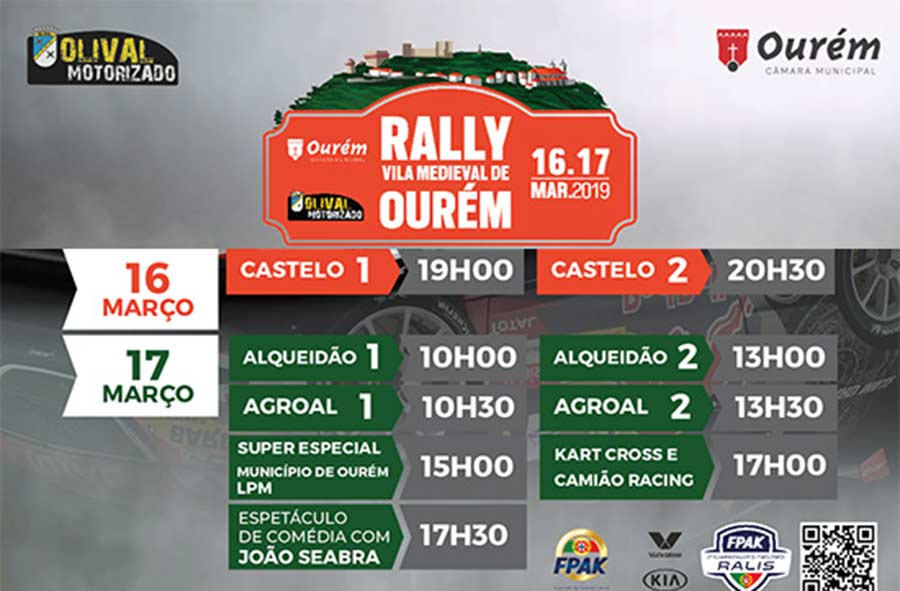 Rally Vila Medieval de Ourém hoje na estrada