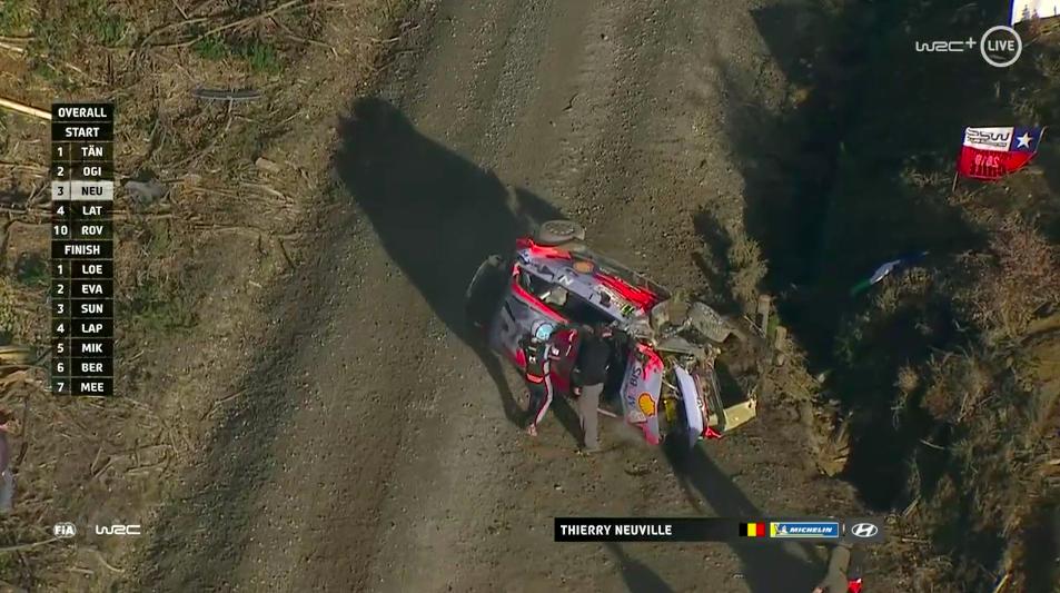 WRC, Rali do Chile: Thierry Neuville capotou