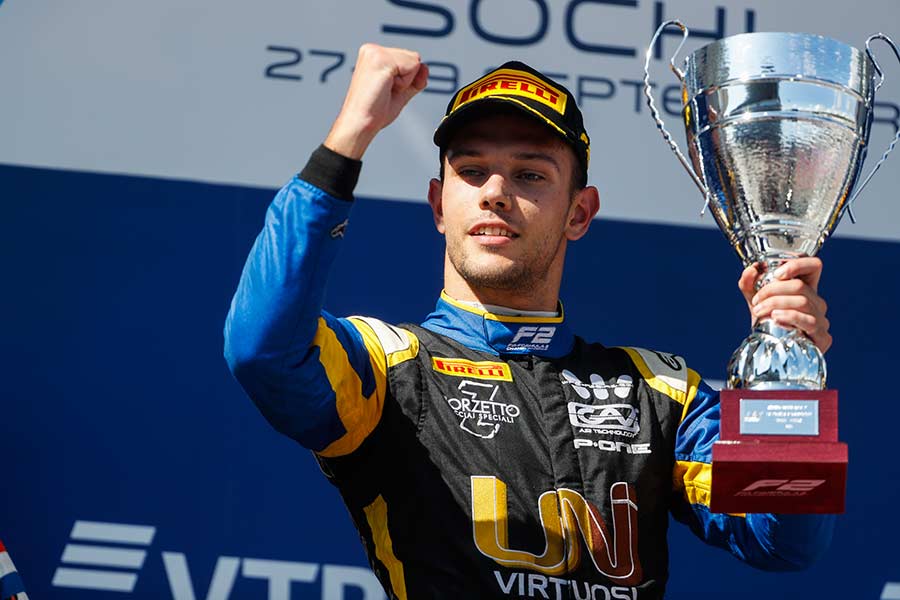 Fórmula 2 Triunfo de Luca Ghiotto AutoSport