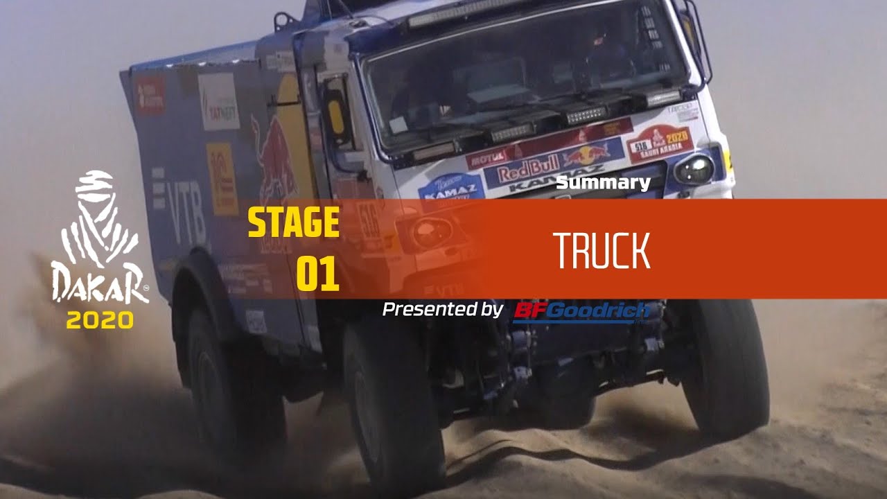 Dakar, Etapa 1, Resumo: Camiões (vídeo)