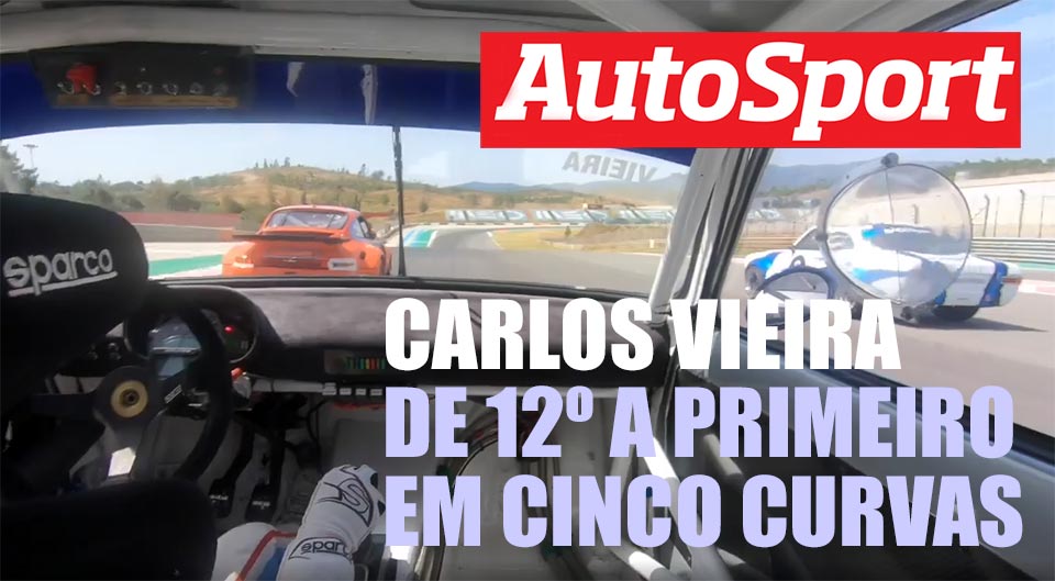 Clássicos AIA, Corrida 2, Carlos Vieira: De 12º a primeiro em cinco curvas