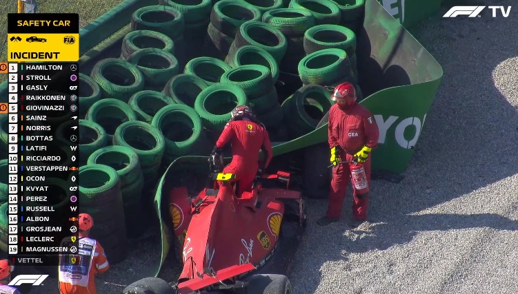 GP Itália F1: Acidente de Leclerc, Hamilton penalizado