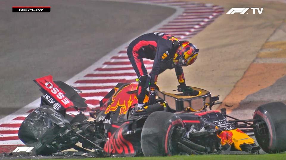 GP Bahrein F1: O último acidente foi de Alex Albon, mas a lista é longa… (vídeo)