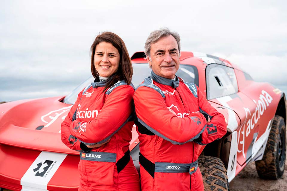 Carlos Sainz e Laia Sanz juntos no Extreme E