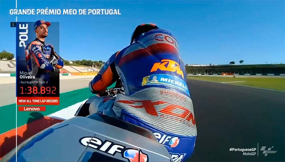 A diferença da Fórmula 1 para o MotoGP no AIA: 22,240s