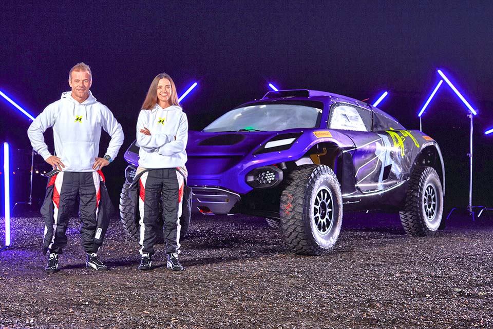 Sébastien Loeb e Cristina Gutiérrez no Extreme E