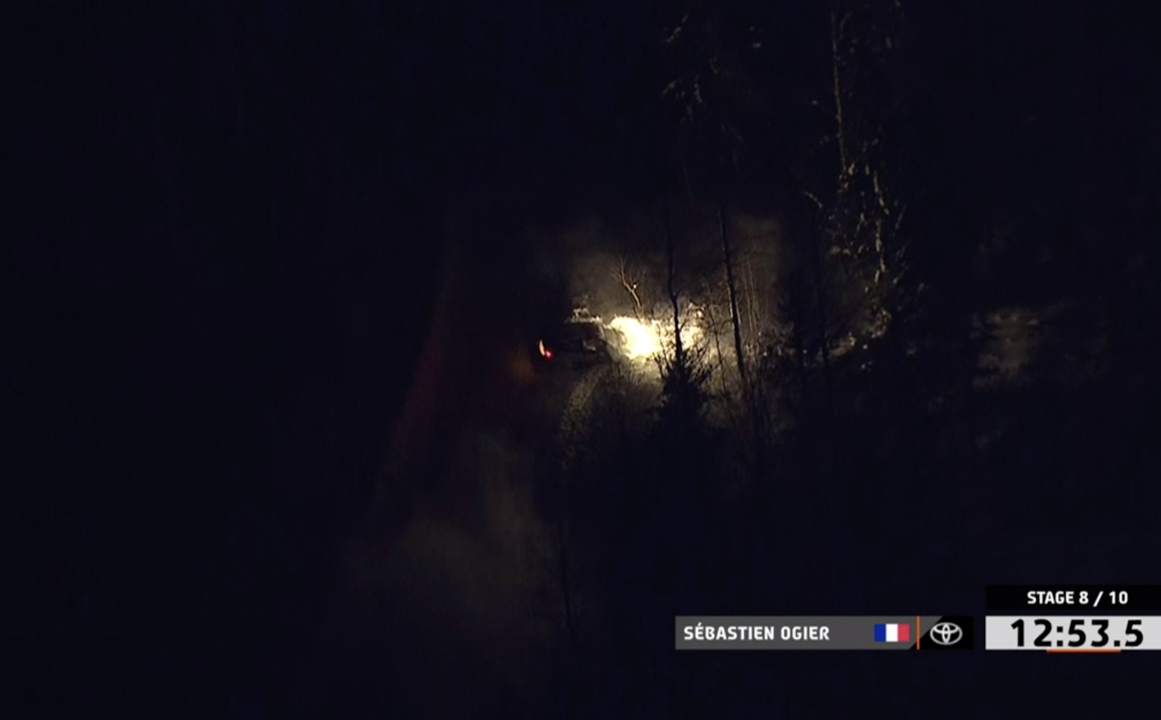 WRC, Rali Ártico/Finlândia, PE8: Sébastien Ogier saiu de estrada