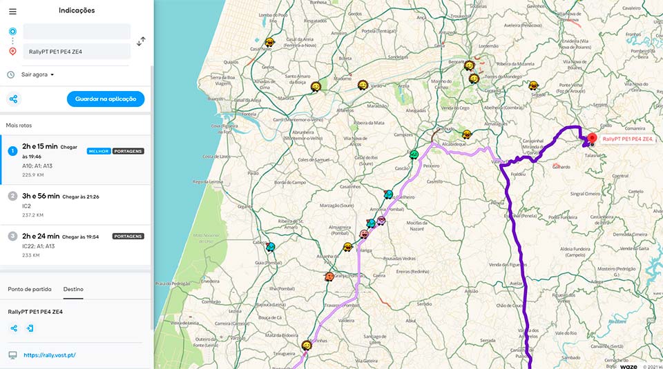 WRC, Rally de Portugal: Waze já lhe dá percursos…