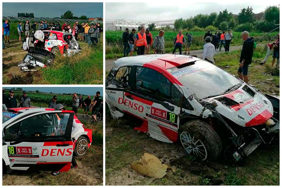 WRC, Rali Ypres: Mais um grande acidente para Takamoto Katsuta