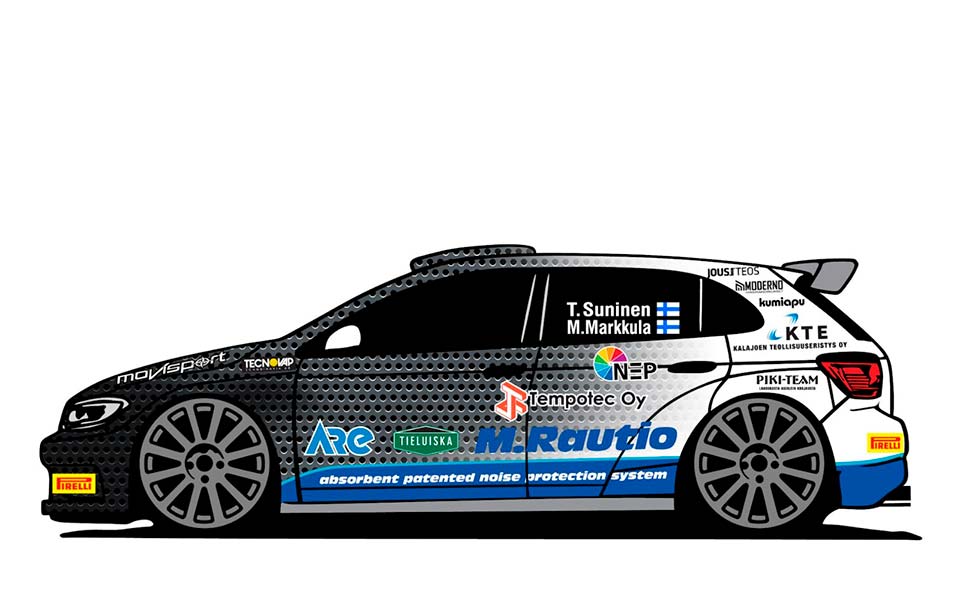 WRC: Teemu Suninen de Volkswagen Polo GTI R5 no Rali da Finlândia