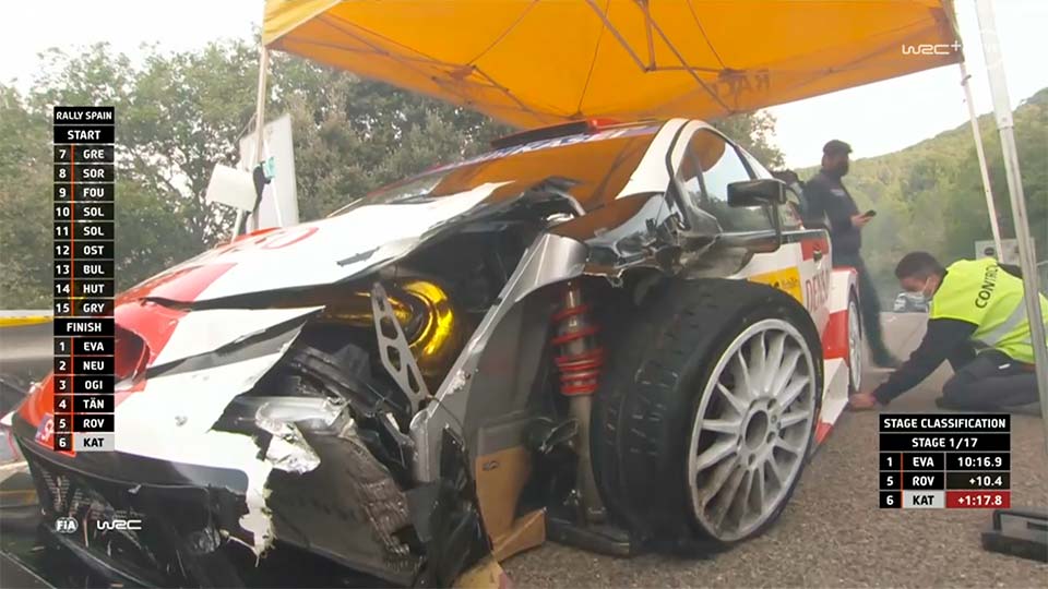 WRC, Rali da Catalunha: Mais um acidente para Takamoto Katsuta