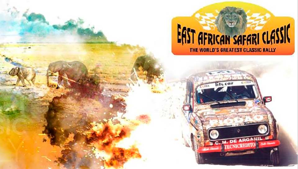 Duas Renault 4L lusas no East African Safari Classic Rally
