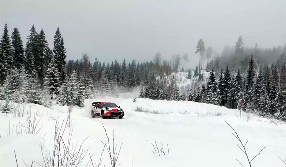 WRC: Toyota GR Yaris Rally1 já testa para a Suécia (vídeo)