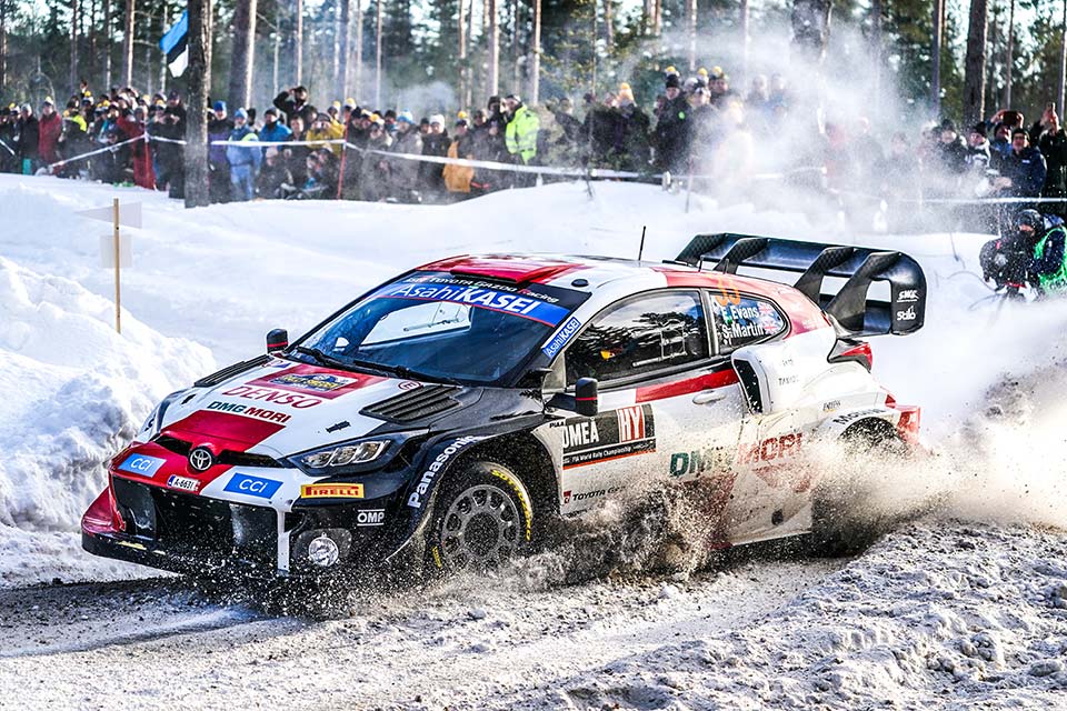 WRC, Rali da Suécia, PE12: Elfyn Evans aproxima-se de Kalle Rovanpera