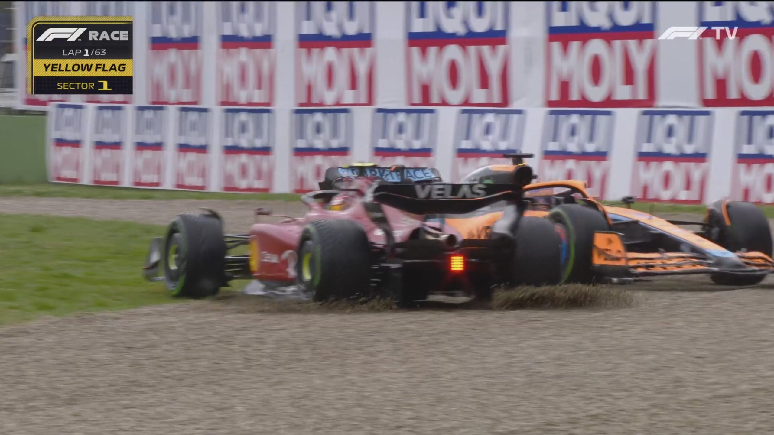 GP Emilia Romagna F1: Carlos Sainz fora de combate