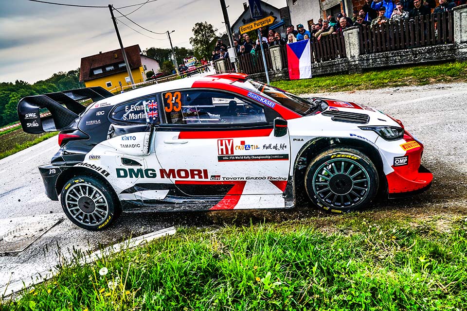 WRC, Rali da Croácia, PE3: Elfyn Evans vence, Toyota domina claramente