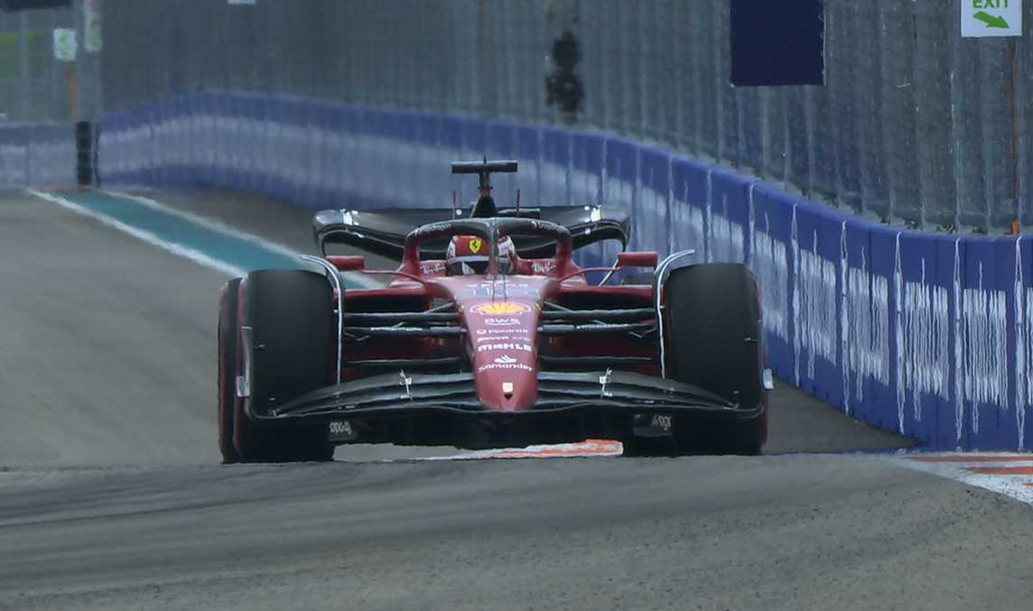 GP Miami F1, TL1: Charles Leclerc o mais rápido, problemas no Red Bull de Verstappen