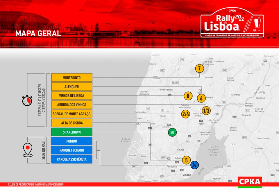 Rally de Lisboa: Onde ver e Mapas