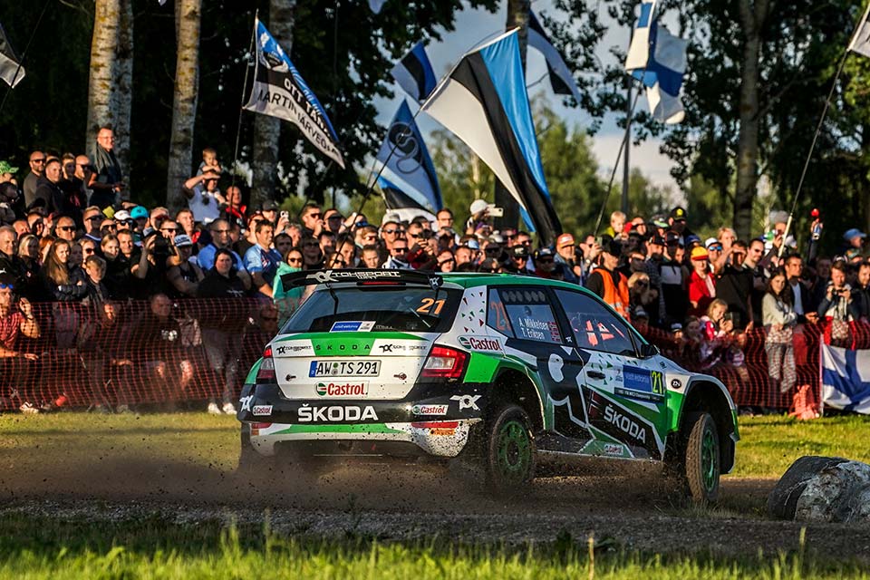 WRC2, Rali da Estónia: Luta a quatro, Andreas Mikkelsen na frente