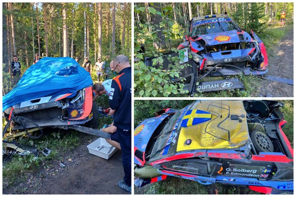WRC, Rali da Finlândia: Mais um acidente para Oliverg Solberg