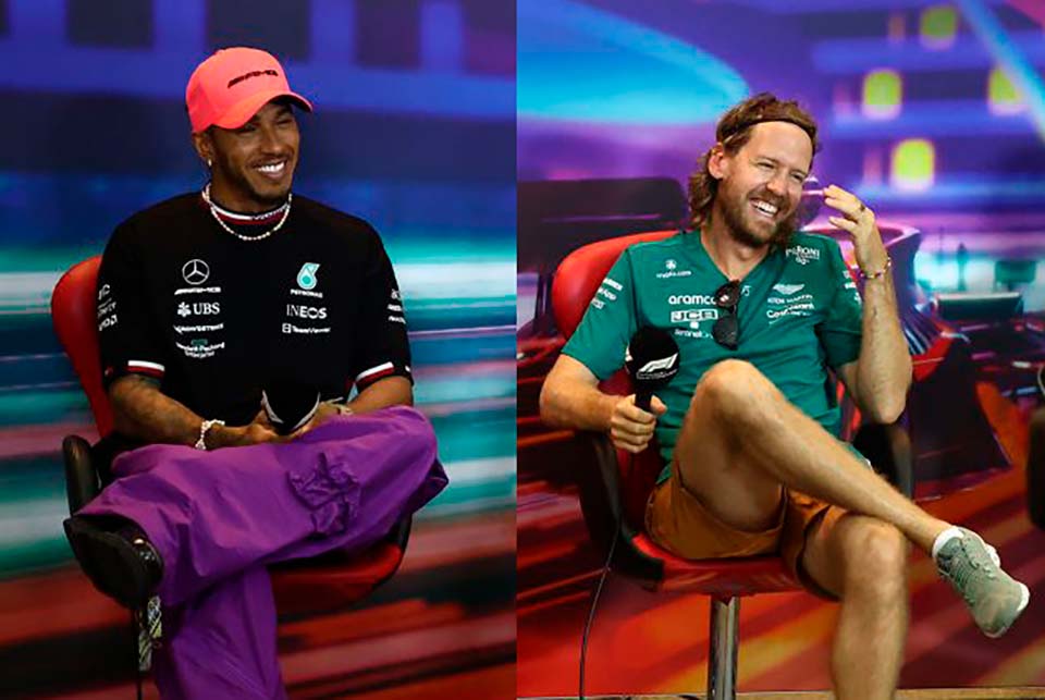 F1, Lewis Hamilton e Sebastian Vettel no futuro: “Trocamos, alternamos…”