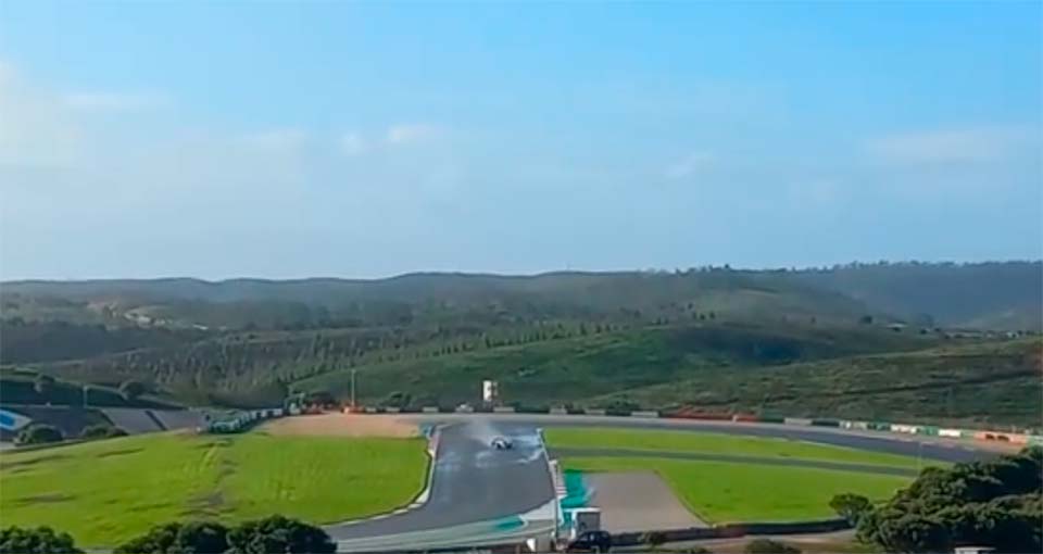 F1: Alpha Tauri testou pneus de chuva em Portimão